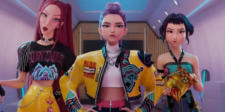Cena de Guerreiras do K-Pop. Foto Reprodução/Netflix.