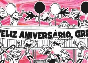 Foto promocional do vigésimo livro de Diário de um Banana.