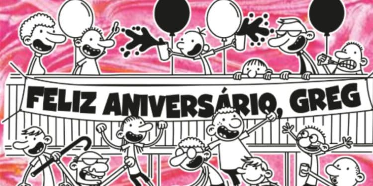 Foto promocional do vigésimo livro de Diário de um Banana.