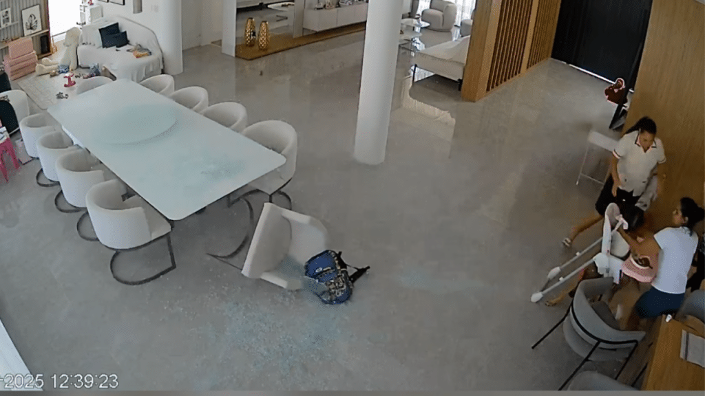 Influenciadora leva susto após vidro despencar em sua casa “Poderia ter sido grave”