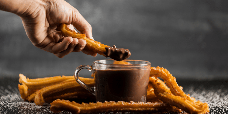 Receita de churros de chocolate na Air Fryer.