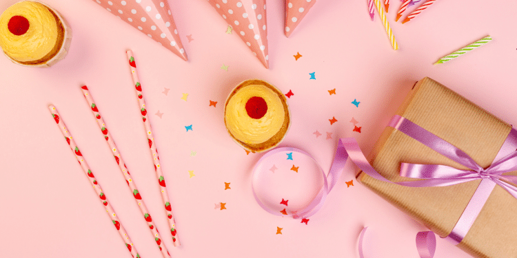 Itens de festa de aniversário